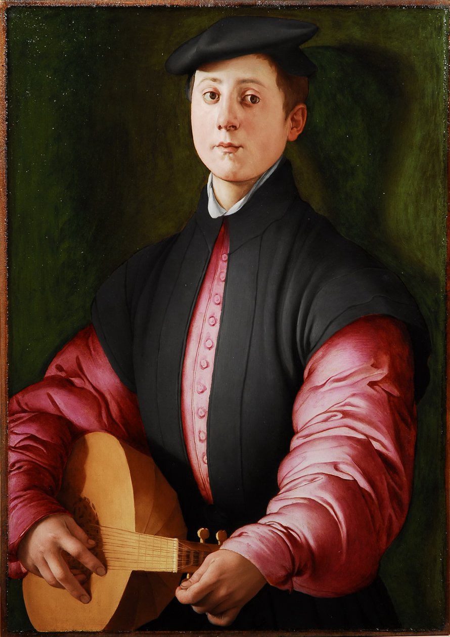 Lantos portréja, c. 1528-1529 (olaj, fa) alkotó: Jacopo Pontormo