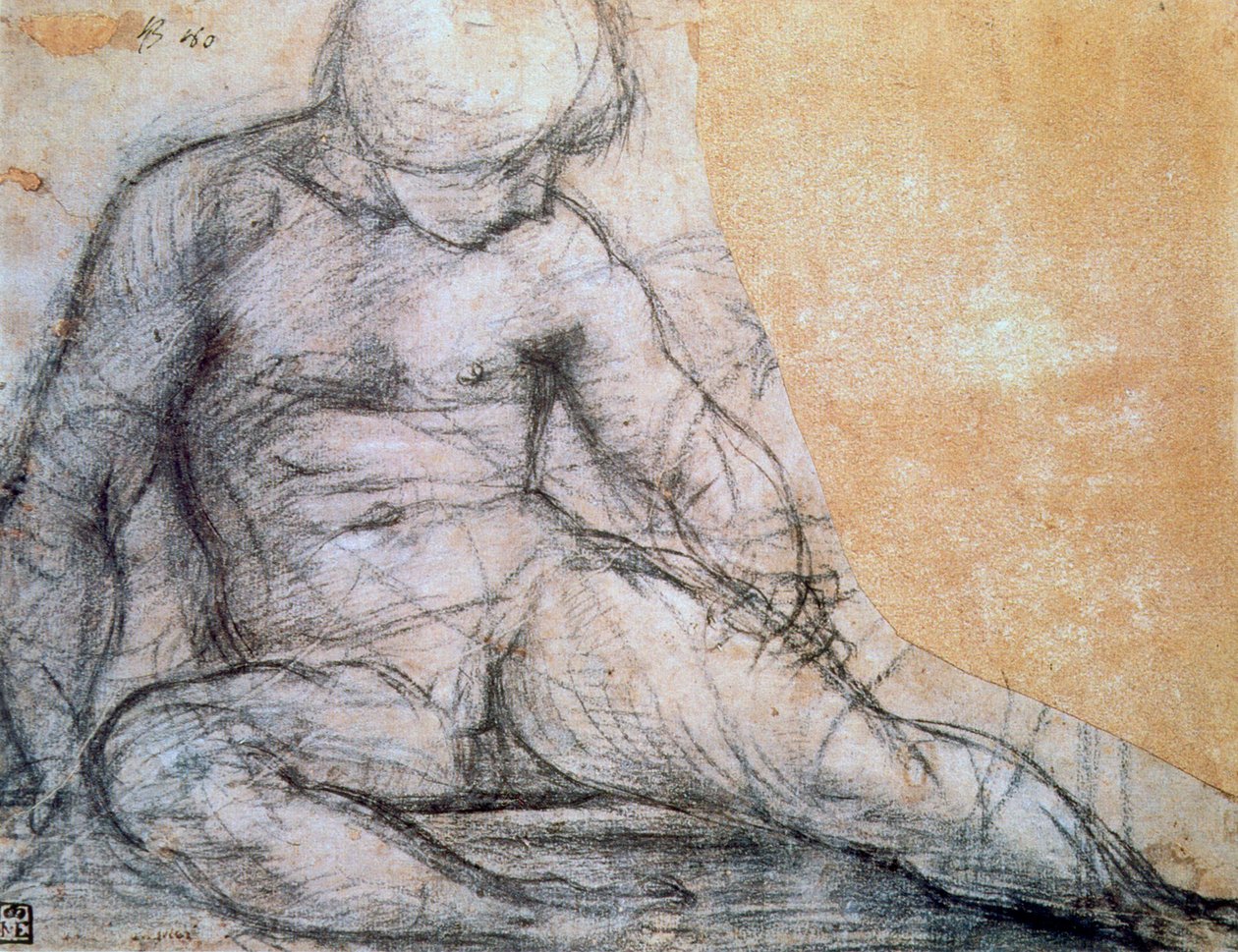 Ülő fiú, c1514-1557 alkotó: Jacopo Pontormo