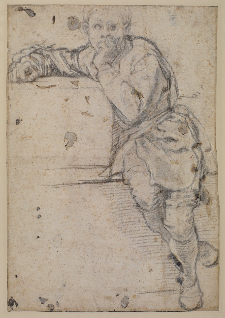 Ülő fiatalok alkotó: Jacopo Pontormo