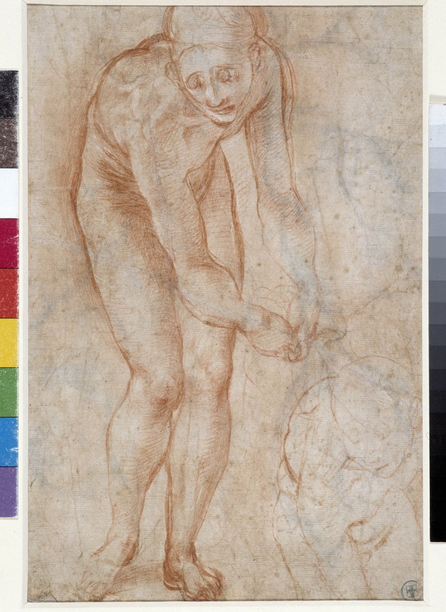 Tanulmány a Pieta számára alkotó: Jacopo Pontormo