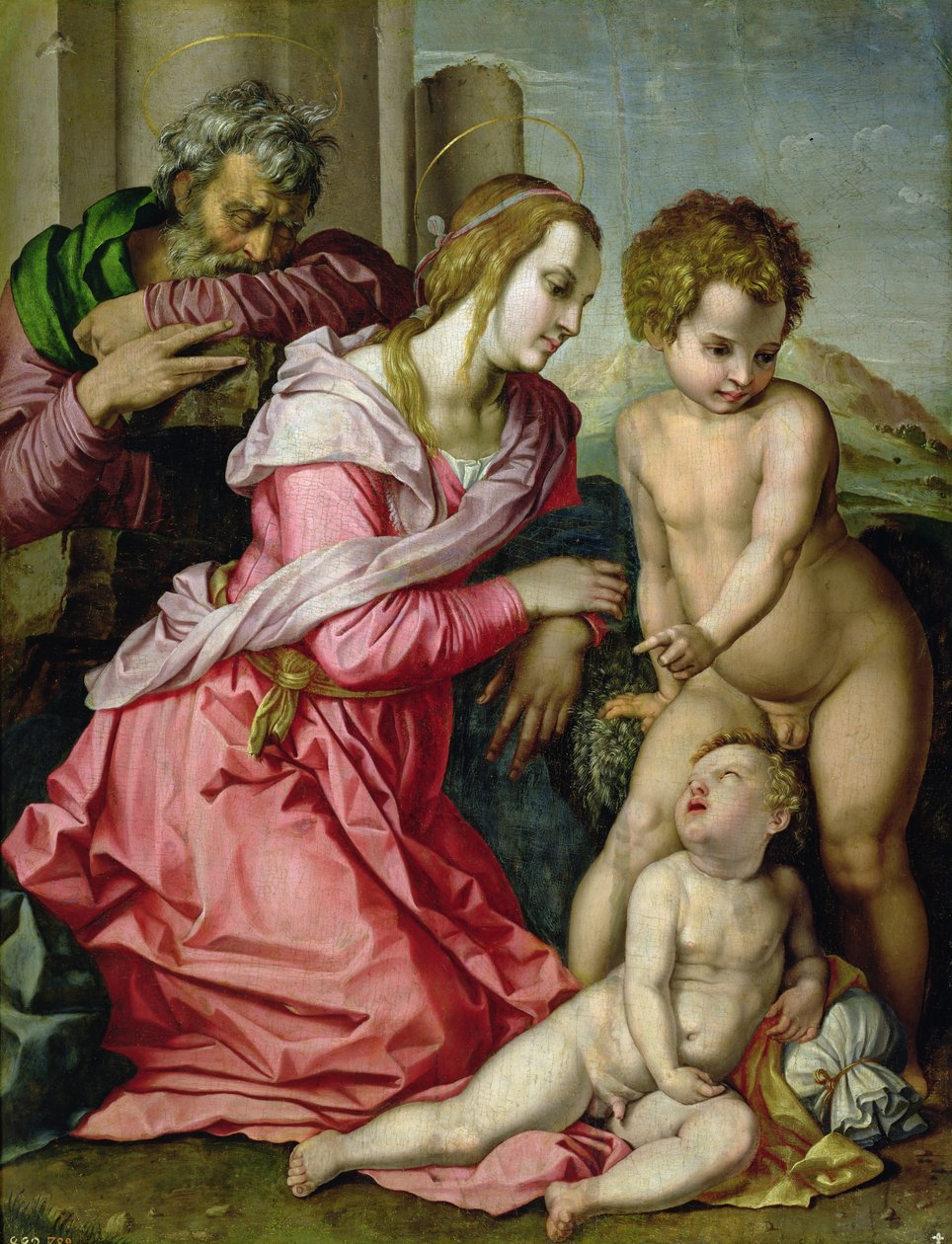 A Szent Család alkotó: Jacopo Pontormo