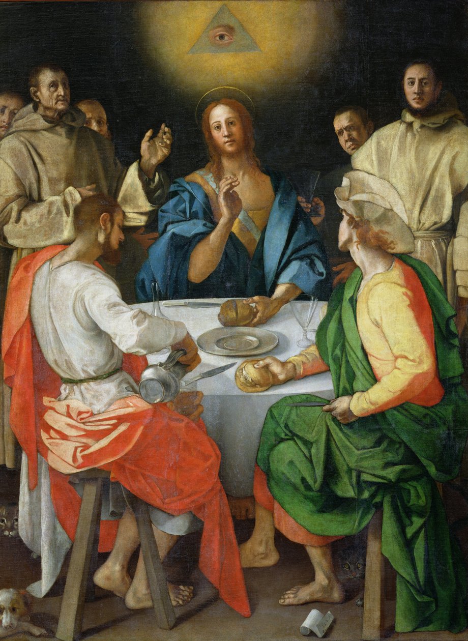 Vacsora Emmausban alkotó: Jacopo Pontormo
