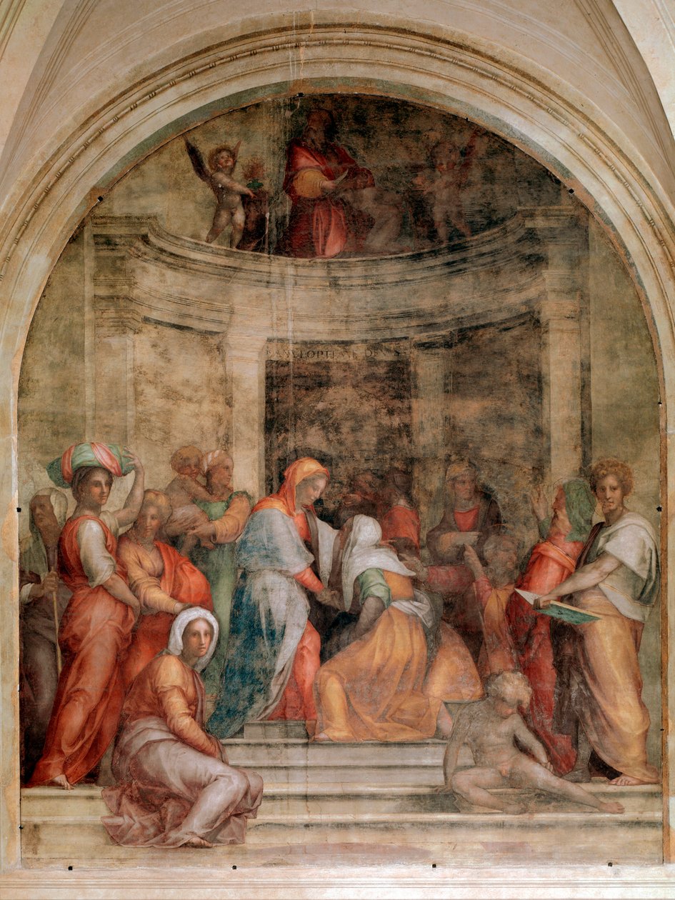 Látogatás - Freskó alkotó: Jacopo Pontormo