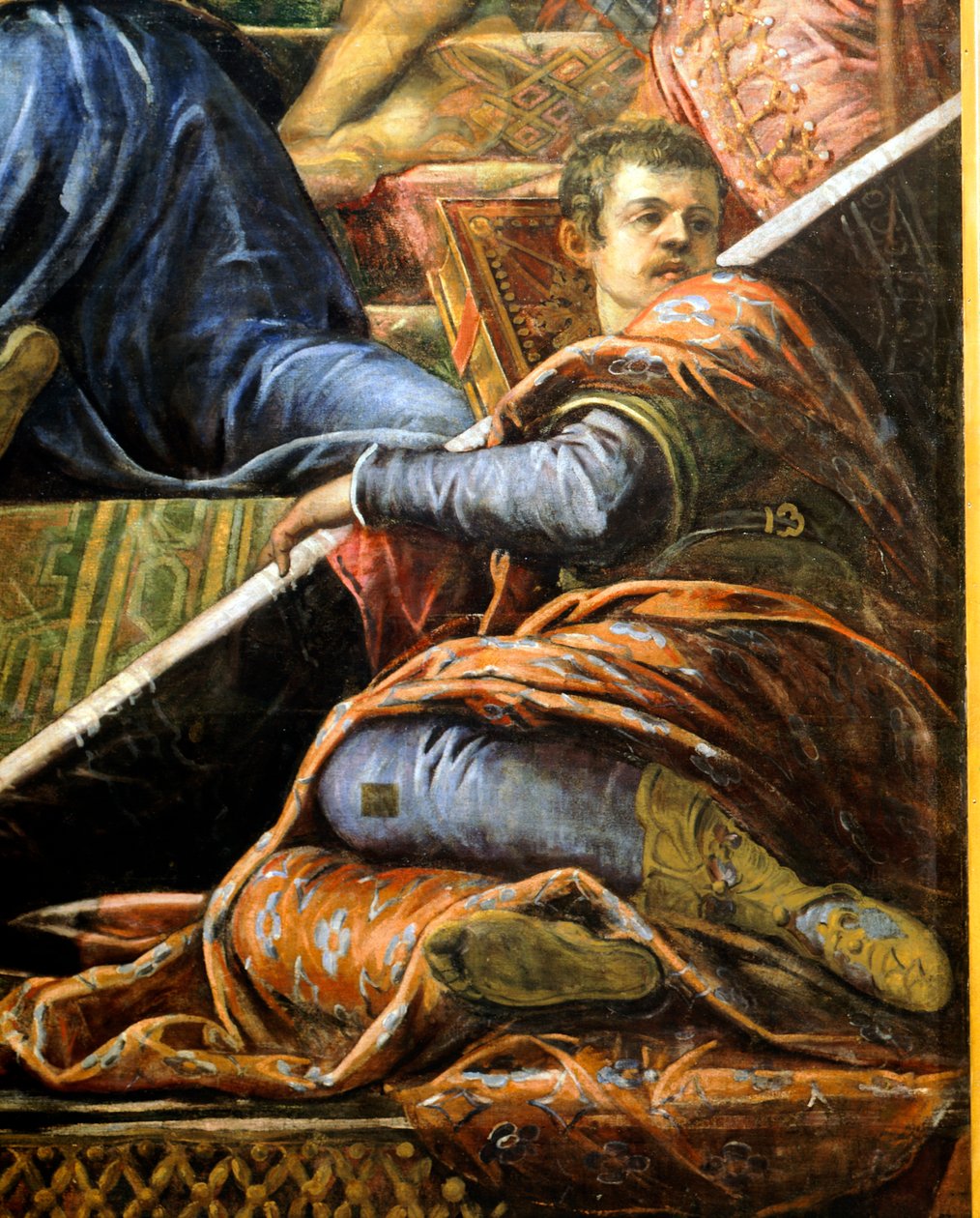 Niccolo da Ponte dózsa olajágat kap Velencéből, Jacopo Robusti, Tintoretto néven ismert (1518-1594), Detail, Sala del Maggior Consiglio (Nagytanács terme), Palazzo Ducale, Velence alkotó: Jacopo Robusti Tintoretto