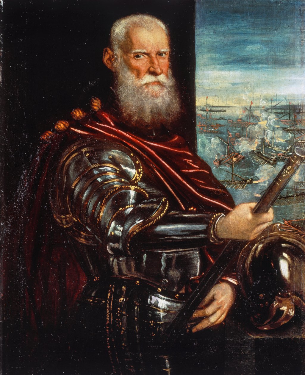 Sebastiano Venier dózsa (kb. 1496-1578), admirális győztes Lepanóban alkotó: Jacopo Robusti Tintoretto