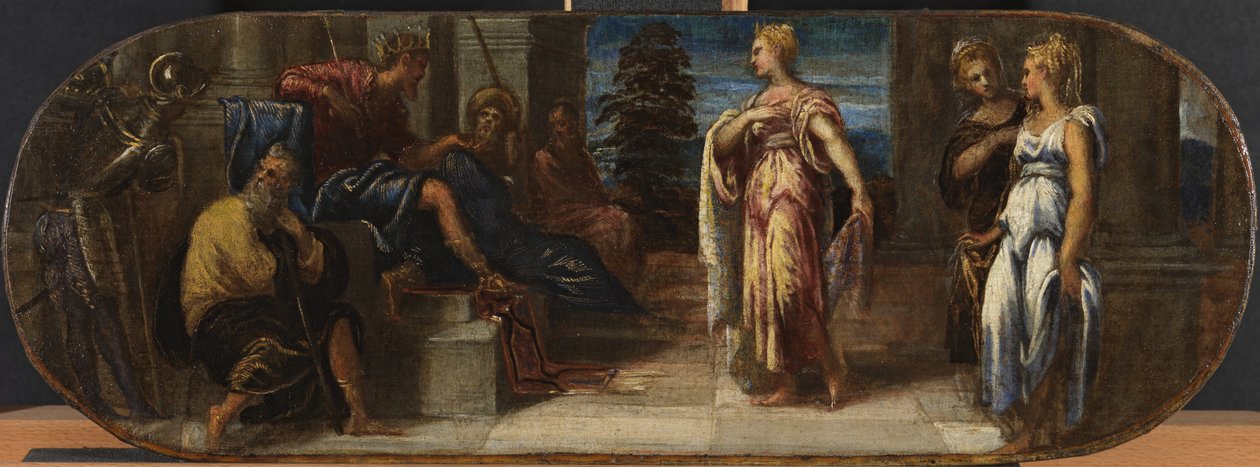 Eszter és Ahasvérus vagy Salamon és Sába királynője, 1545 alkotó: Jacopo Robusti Tintoretto
