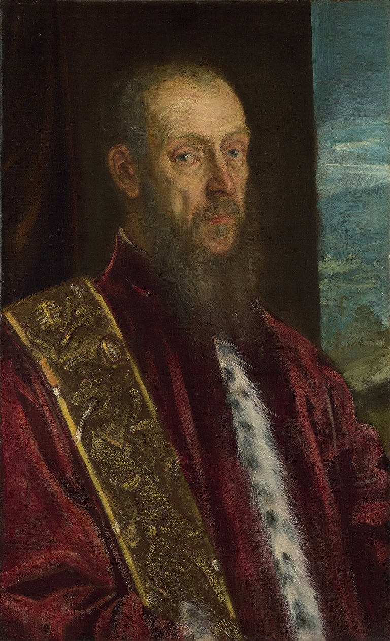 Vincenzo Morosini portréja, kb. 1575 alkotó: Jacopo Robusti Tintoretto