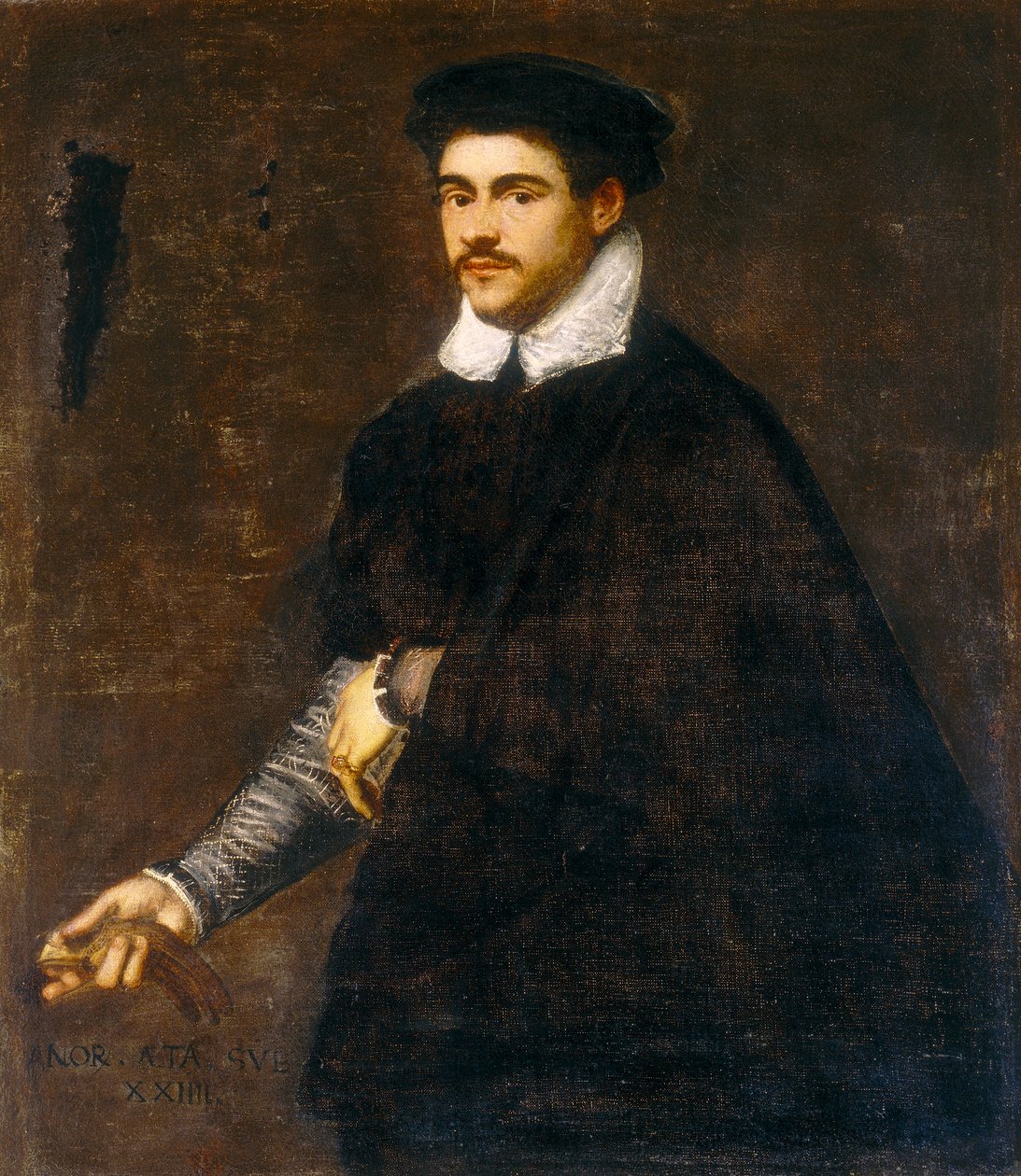 Egy fiatal férfi portréja alkotó: Jacopo Robusti Tintoretto