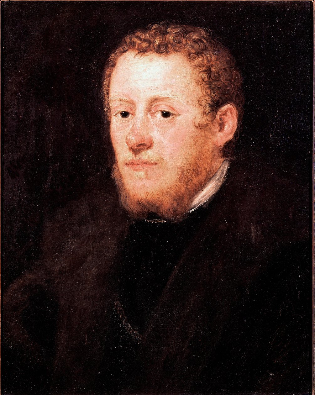 Vörös hajú férfi portréja Jacopo Robusti festménye dit Tintoretto (a Tintoret) (1518-1594) 16. század Dim. 52x43 cm Firenze, Galleria degli Uffizi (Irodák) alkotó: Jacopo Robusti Tintoretto