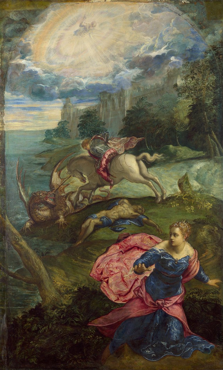 Szent György és a sárkány, 1555 körül alkotó: Jacopo Robusti Tintoretto