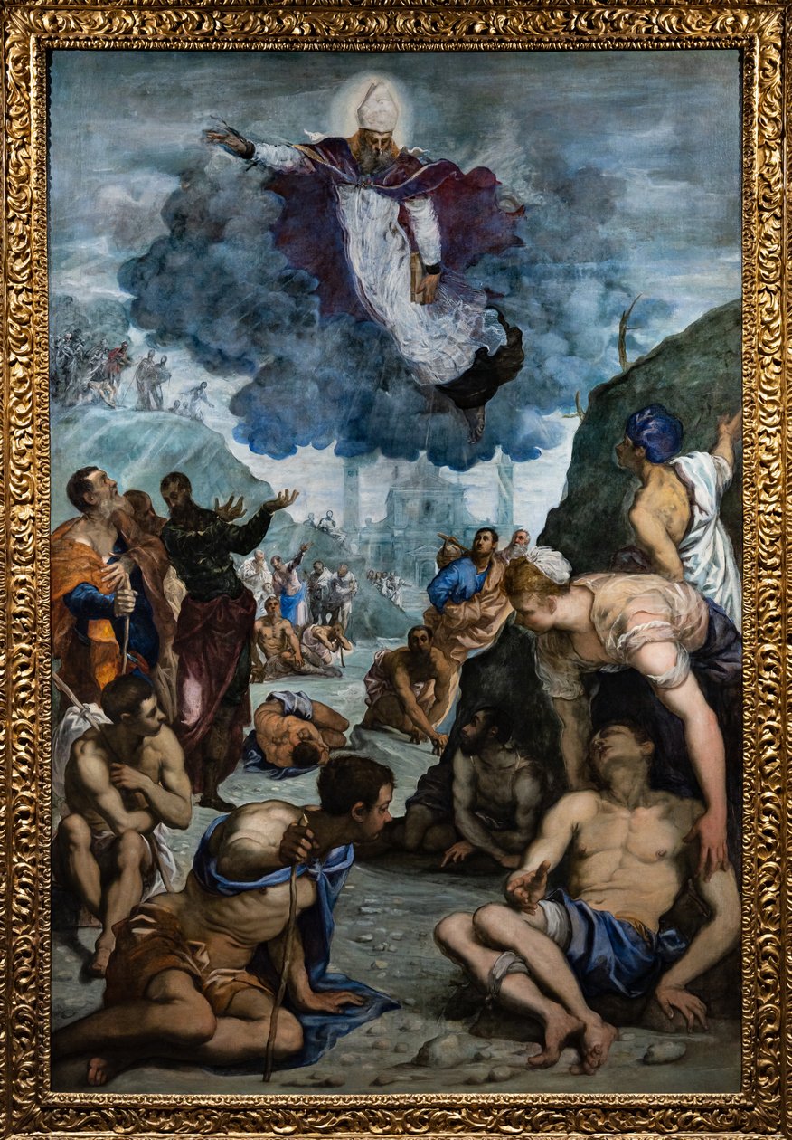 Szent Ágoston meggyógyítja a bénákat alkotó: Jacopo Robusti Tintoretto
