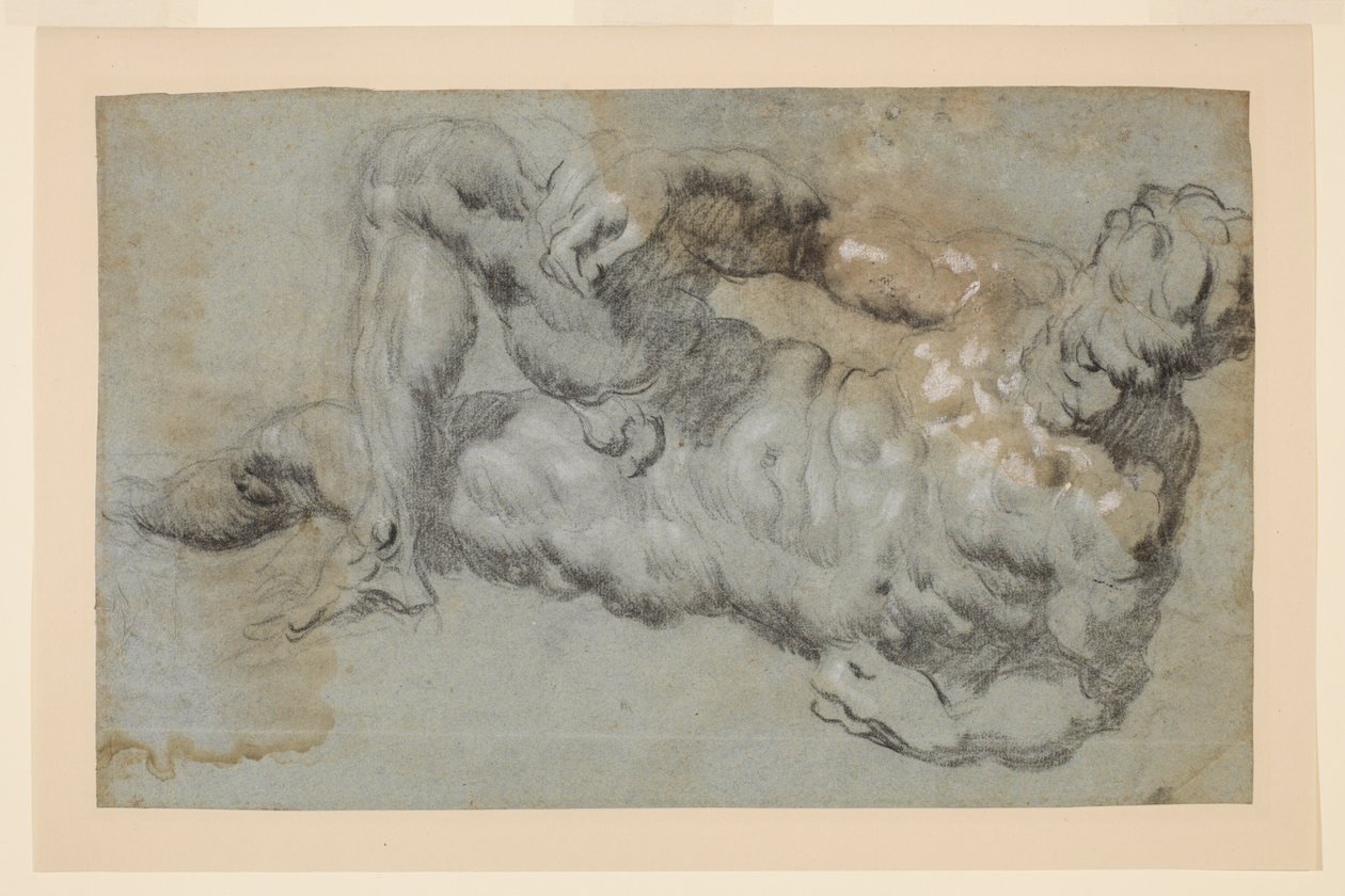 Tanulmány Michelangelo „Este” után alkotó: Jacopo Robusti Tintoretto