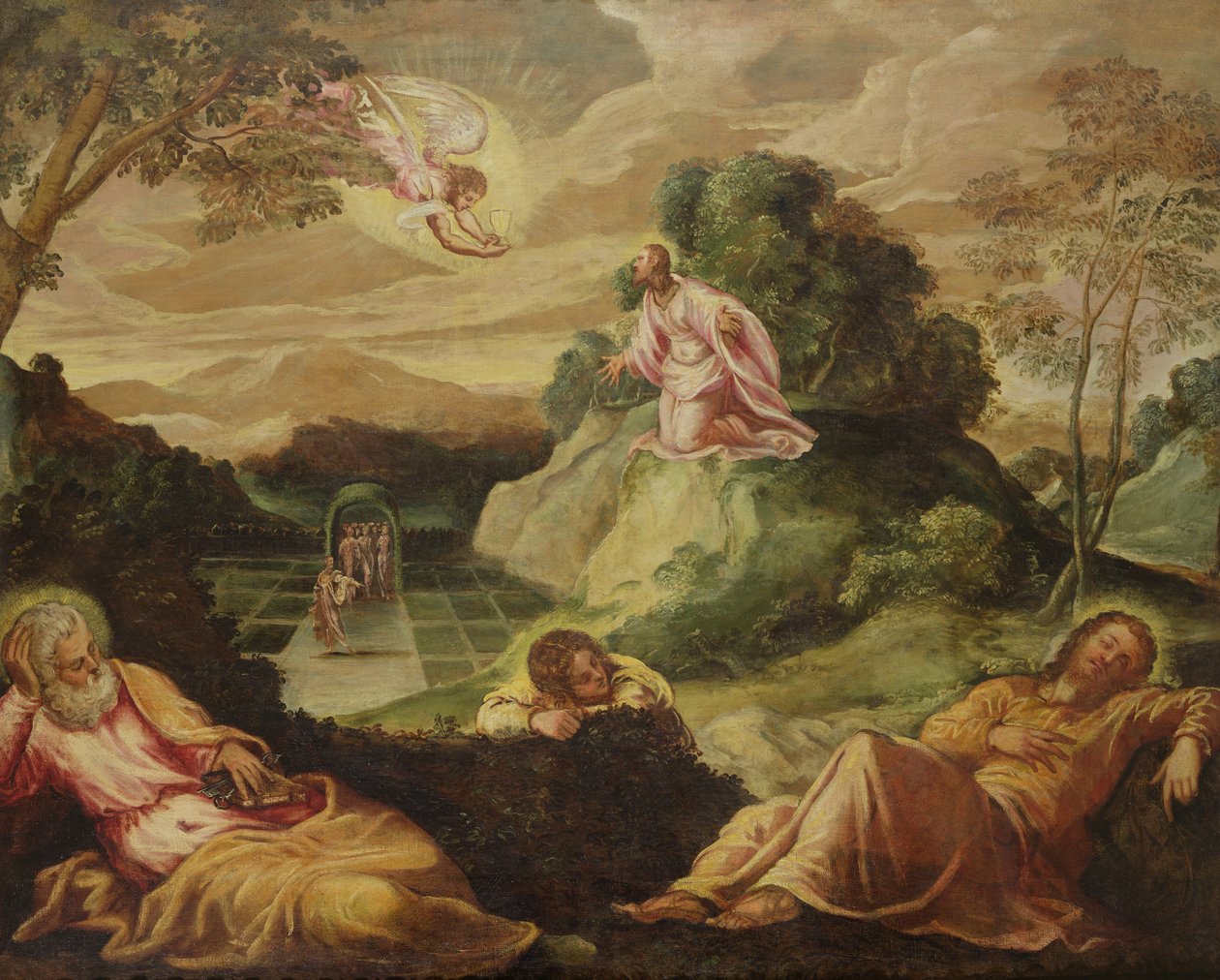 Agónia a kertben alkotó: Jacopo Robusti Tintoretto