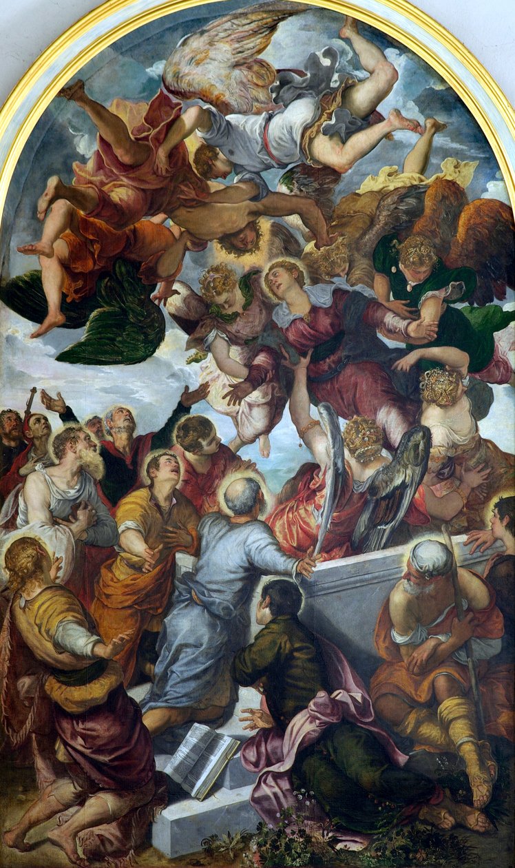 Boldogságos Szűz Mária mennybemenetele, 1554. alkotó: Jacopo Robusti Tintoretto
