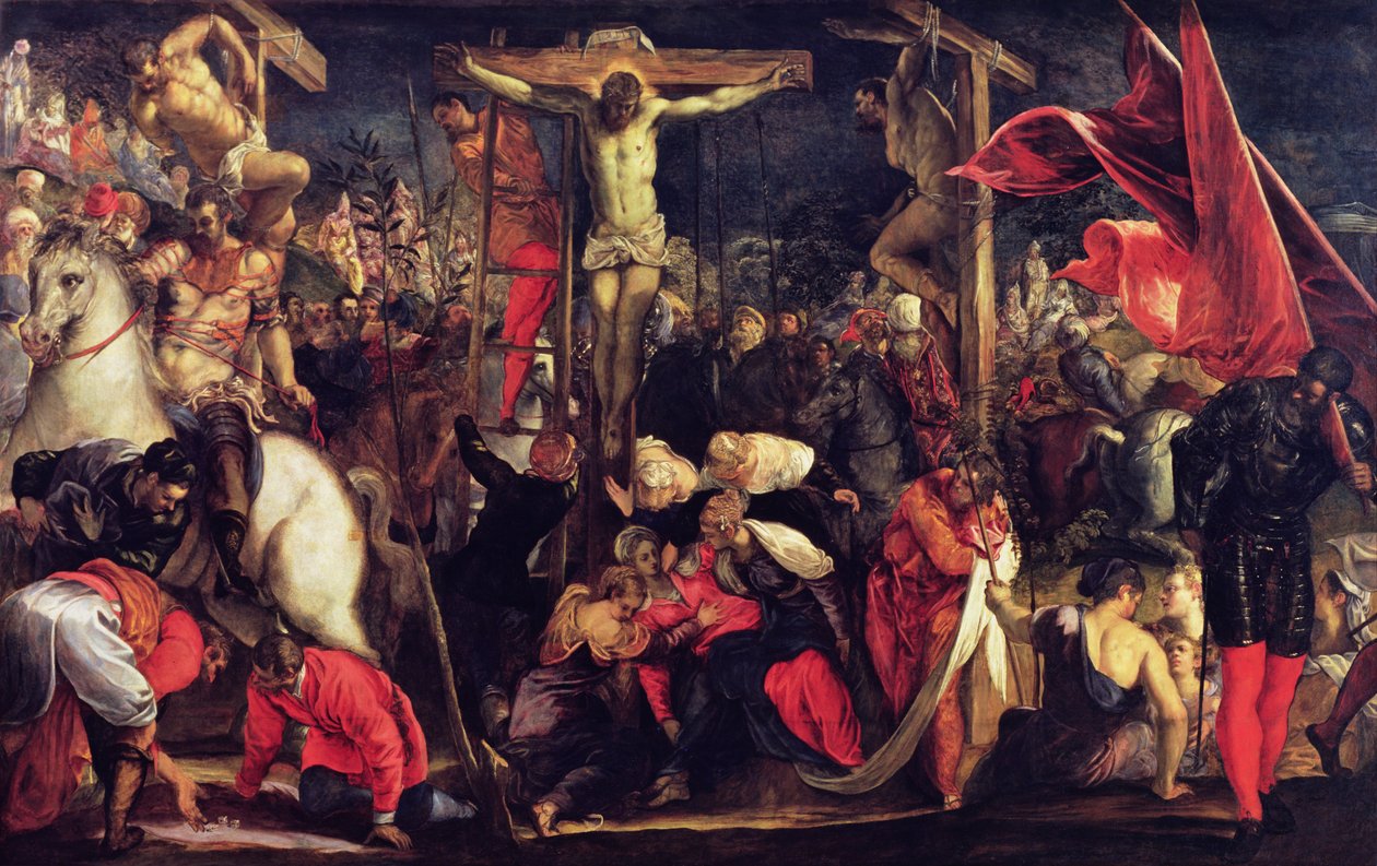 A keresztre feszítés alkotó: Jacopo Robusti Tintoretto