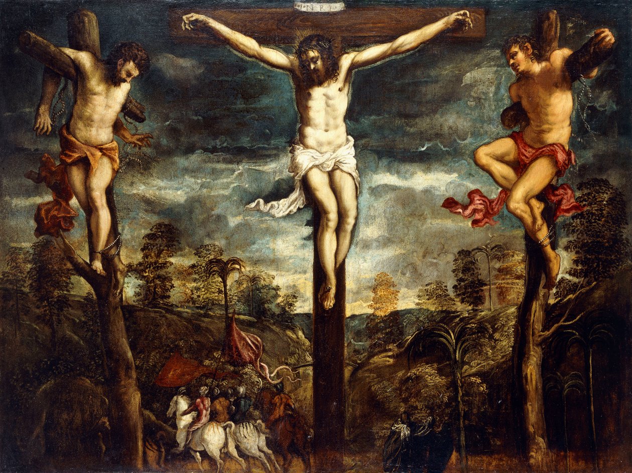 A keresztre feszítés, 1554-55 alkotó: Jacopo Robusti Tintoretto