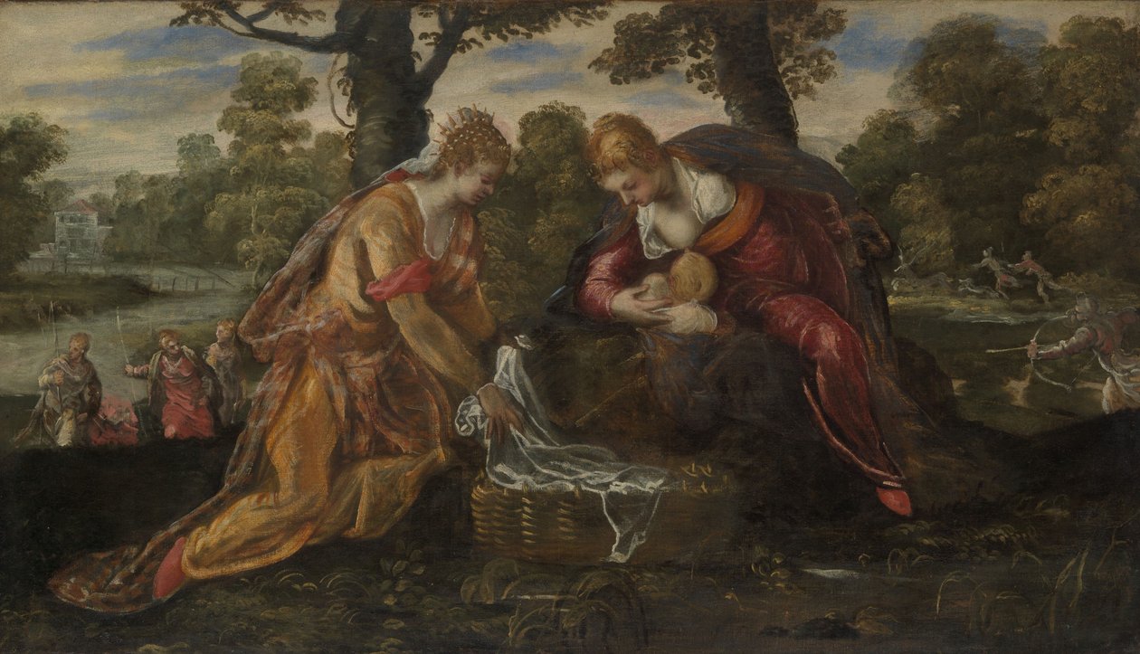 Mózes megtalálása, 1555-75 körül alkotó: Jacopo Robusti Tintoretto