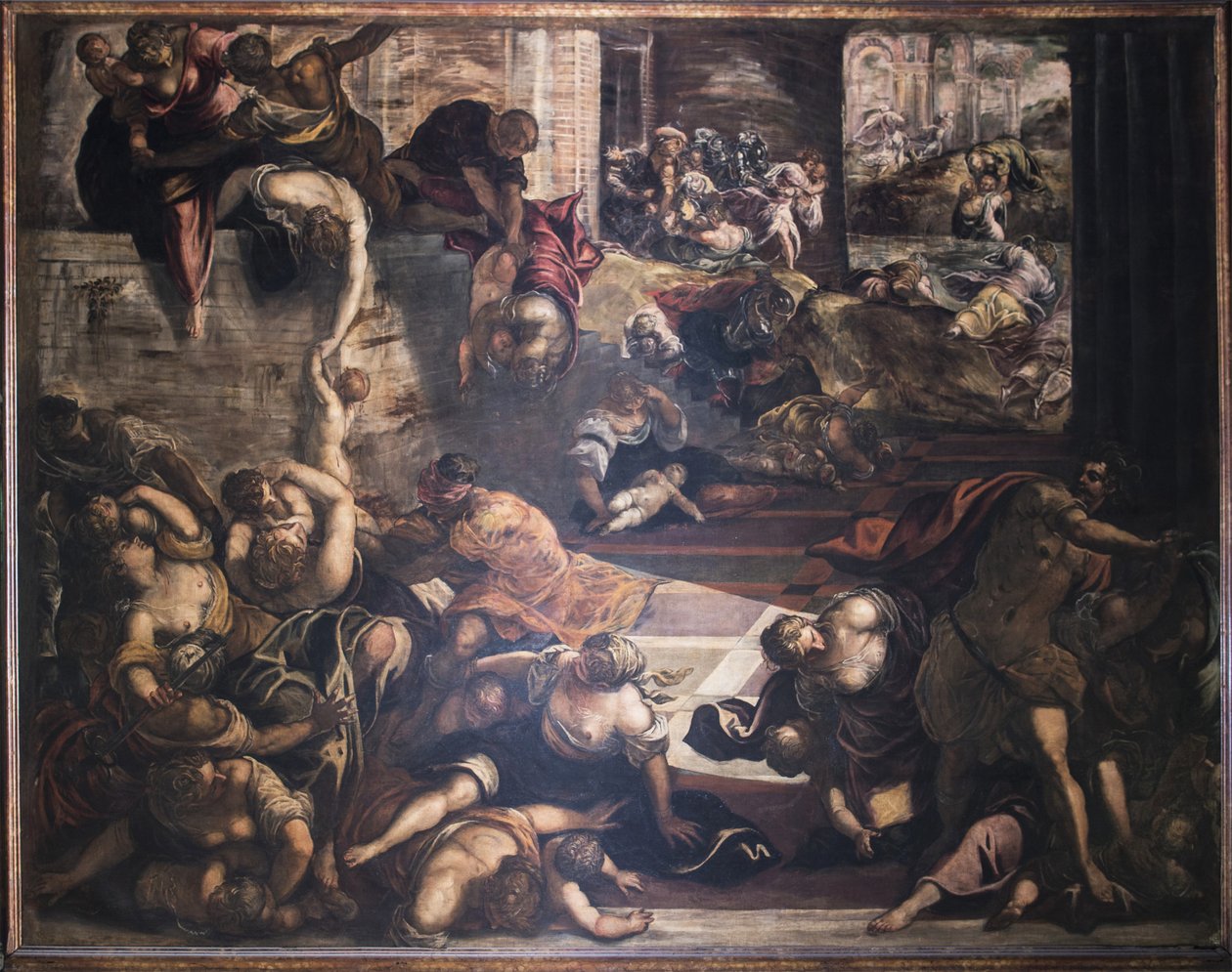 Az ártatlanok mészárlása, 1582-1585. alkotó: Jacopo Robusti Tintoretto