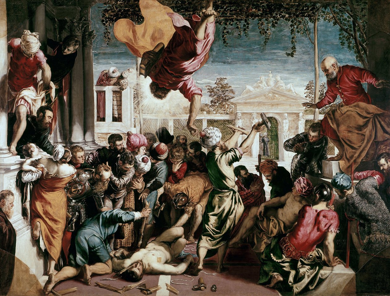 Szent Márk csodája a rabszolga kiszabadításával, 1548 alkotó: Jacopo Robusti Tintoretto