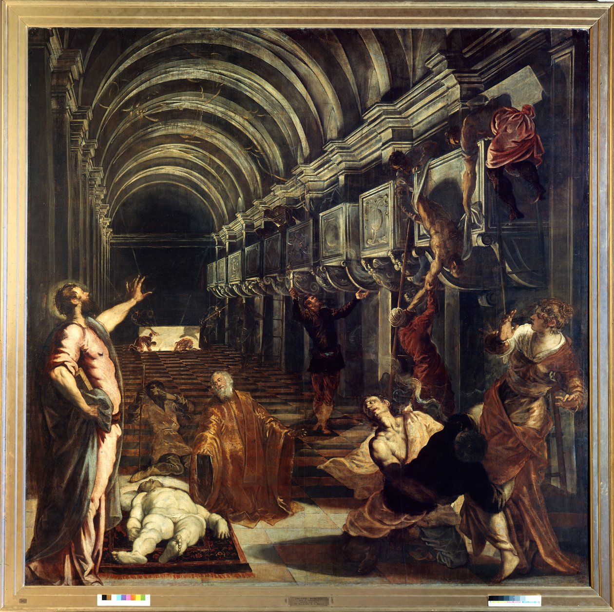 Szent Márk holttestének felfedezése alkotó: Jacopo Robusti Tintoretto