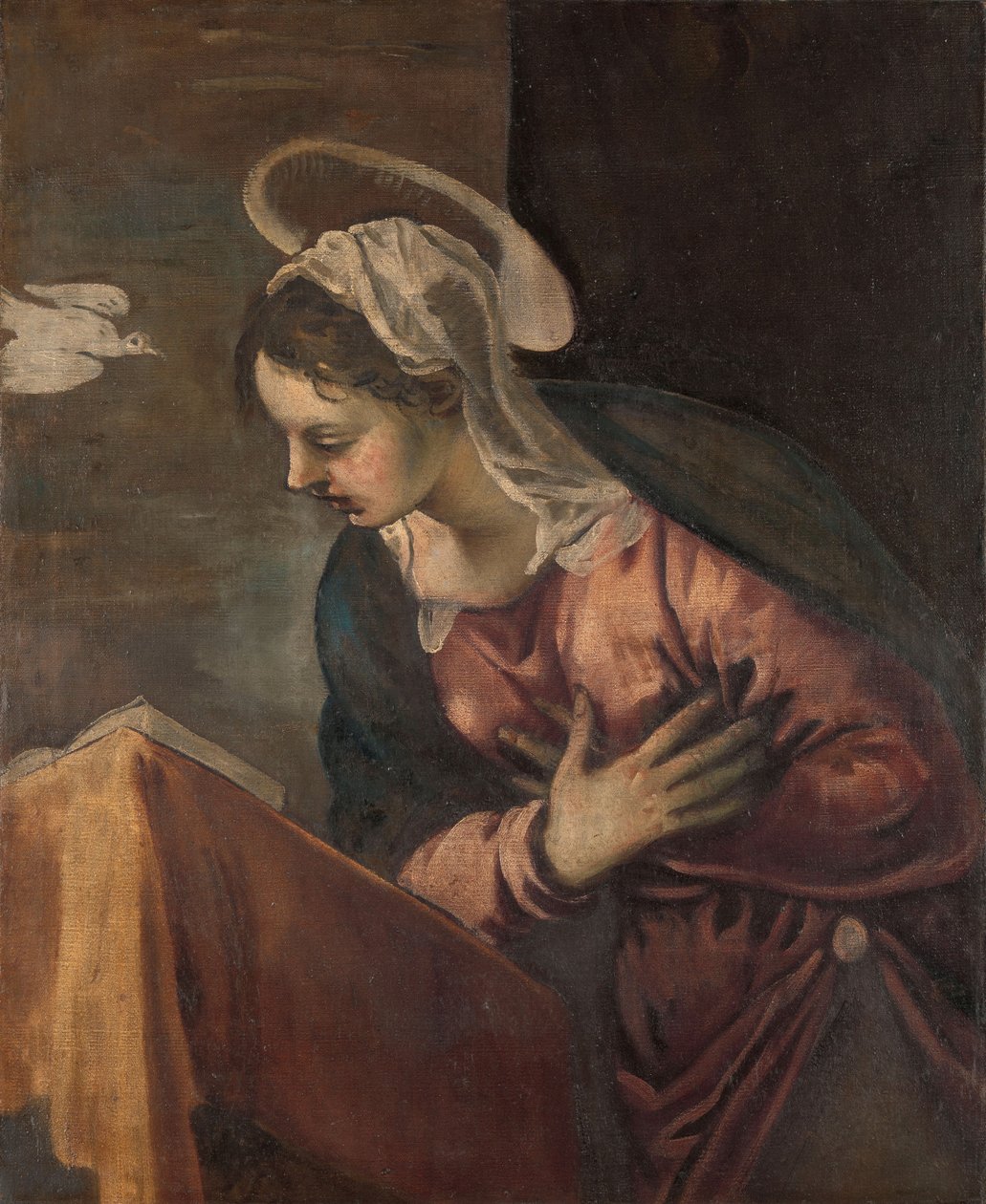 Szűz az Angyali üdvözlettől a Szűzig, 1560-85 alkotó: Jacopo Robusti Tintoretto