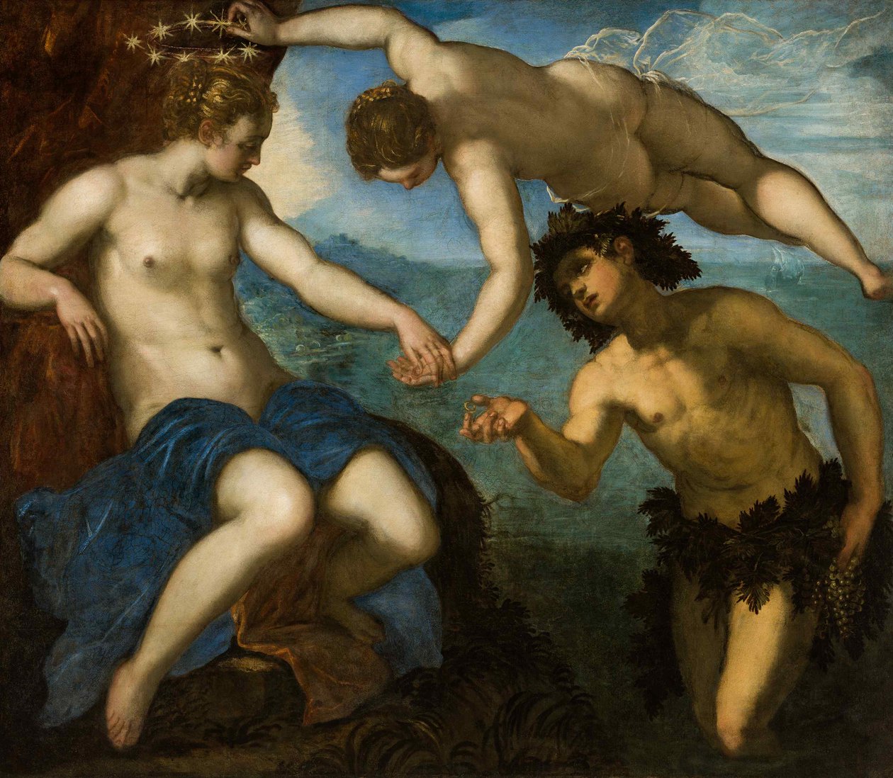 Bacchus és Ariadné esküvője, 1578. alkotó: Jacopo Robusti Tintoretto