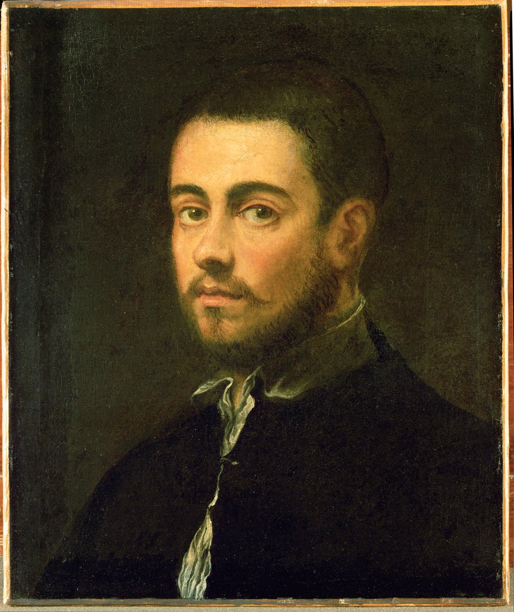 Fiatal férfi szakállal ... (olaj, vászon) alkotó: Jacopo Robusti Tintoretto