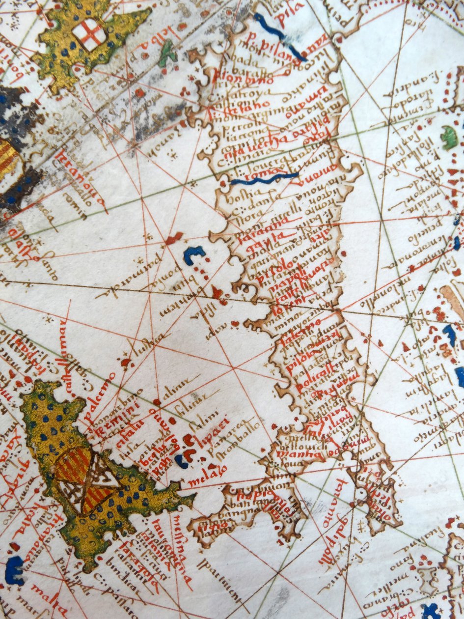 Olaszország és Szicília Európa reneszánsz térképéről, Jacopo Russo (utána), 1528 alkotó: Jacopo Russo
