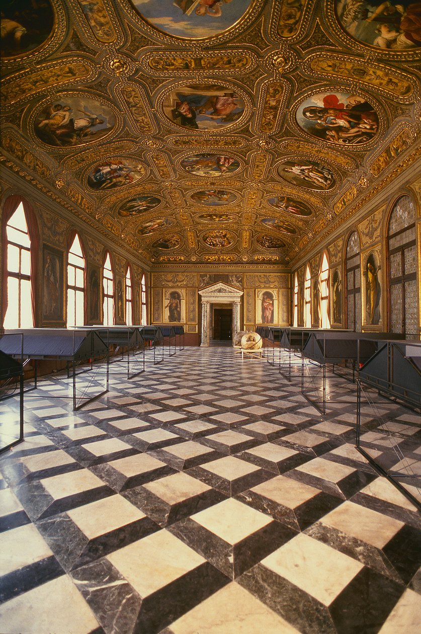 A Sala Dorata, 1537-88 között épült alkotó: Jacopo Sansovino