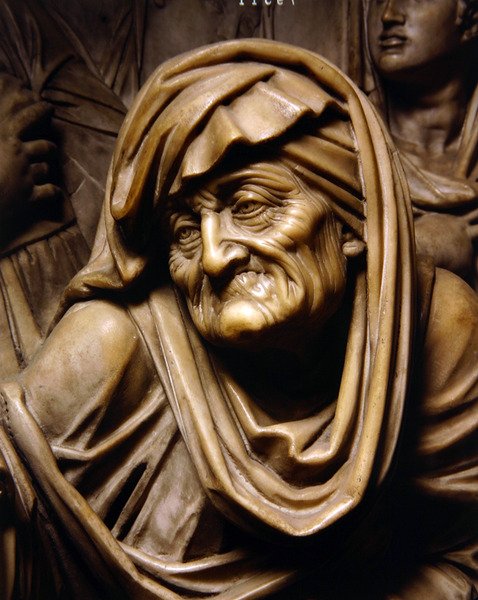 Egy vízbe fulladt lány feltámadása, részlet alkotó: Jacopo Sansovino