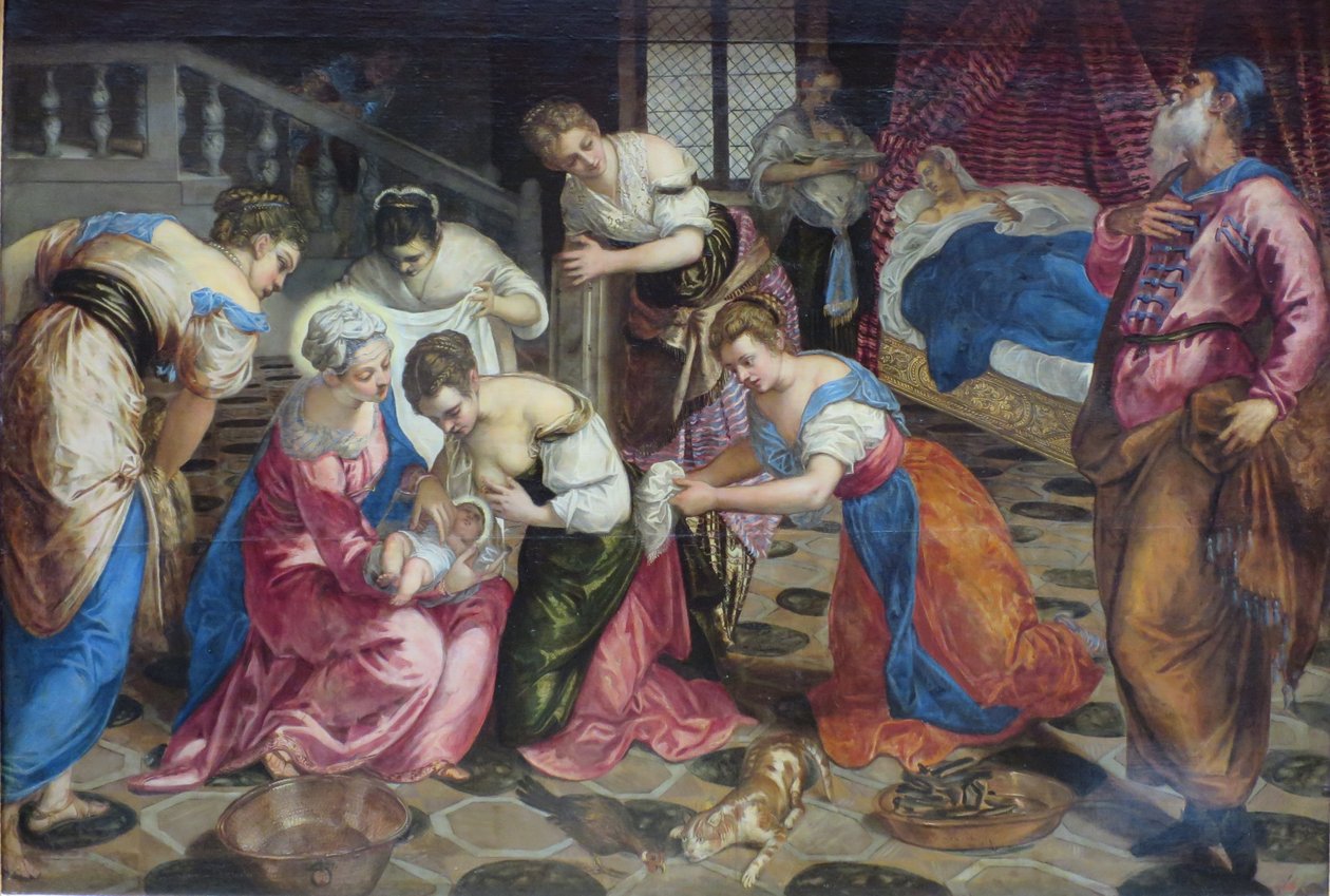 Keresztelő Szent János születése alkotó: Jacopo Tintoretto