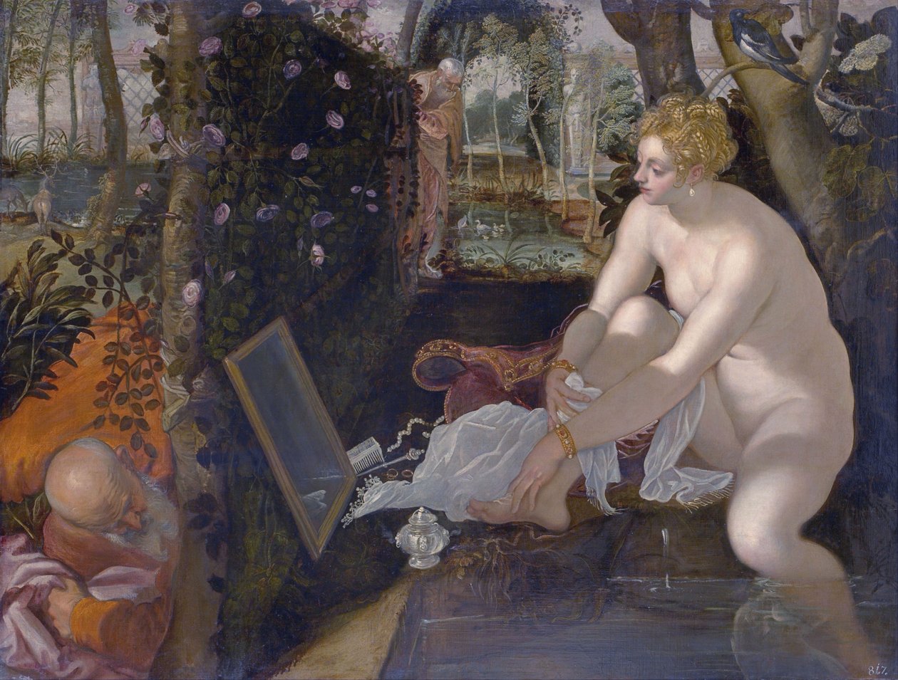 Susanna és az öregek alkotó: Jacopo Tintoretto