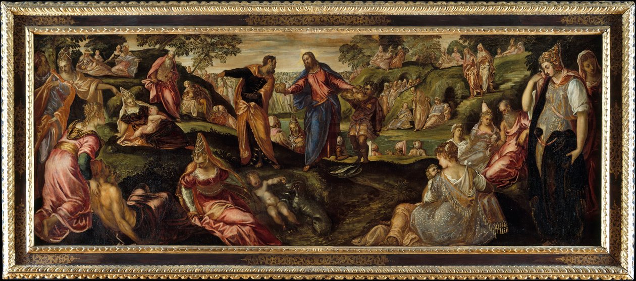 A kenyerek és halak csodája, kb. 1545-50. alkotó: Jacopo Robusti Tintoretto