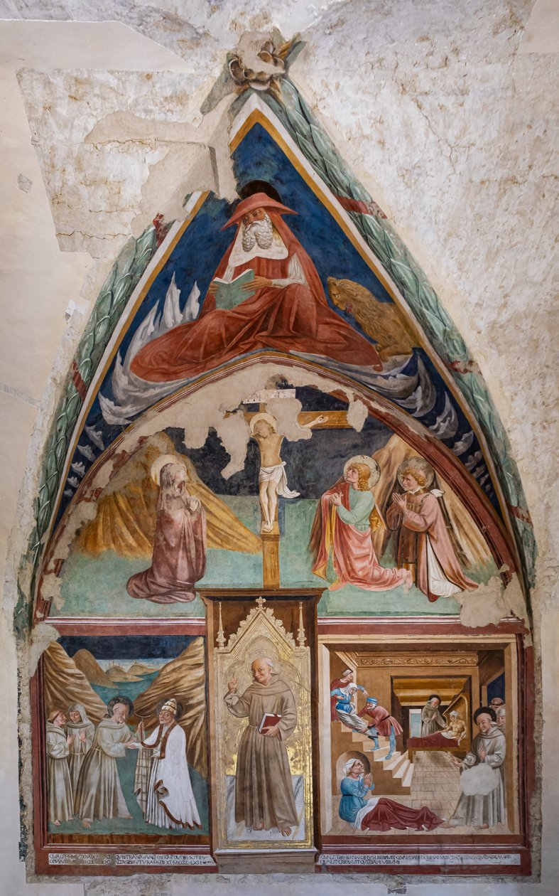 S. Bernardino és a szentek történetei, Szent Ferenc templom, Sienai Szent Bernardino kápolna alkotó: Jacopo Vincioli