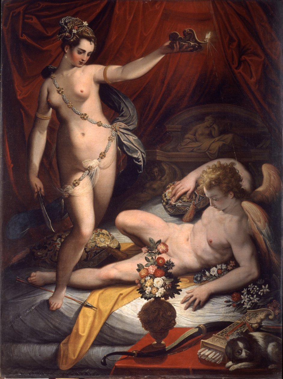 Amor és psziché, 1589 alkotó: Jacopo Zucchi