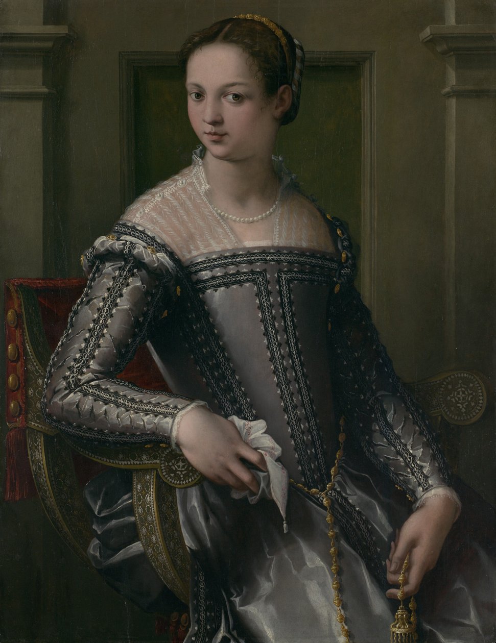 Női portré, 16. század közepe. alkotó: Jacopo Zucchi