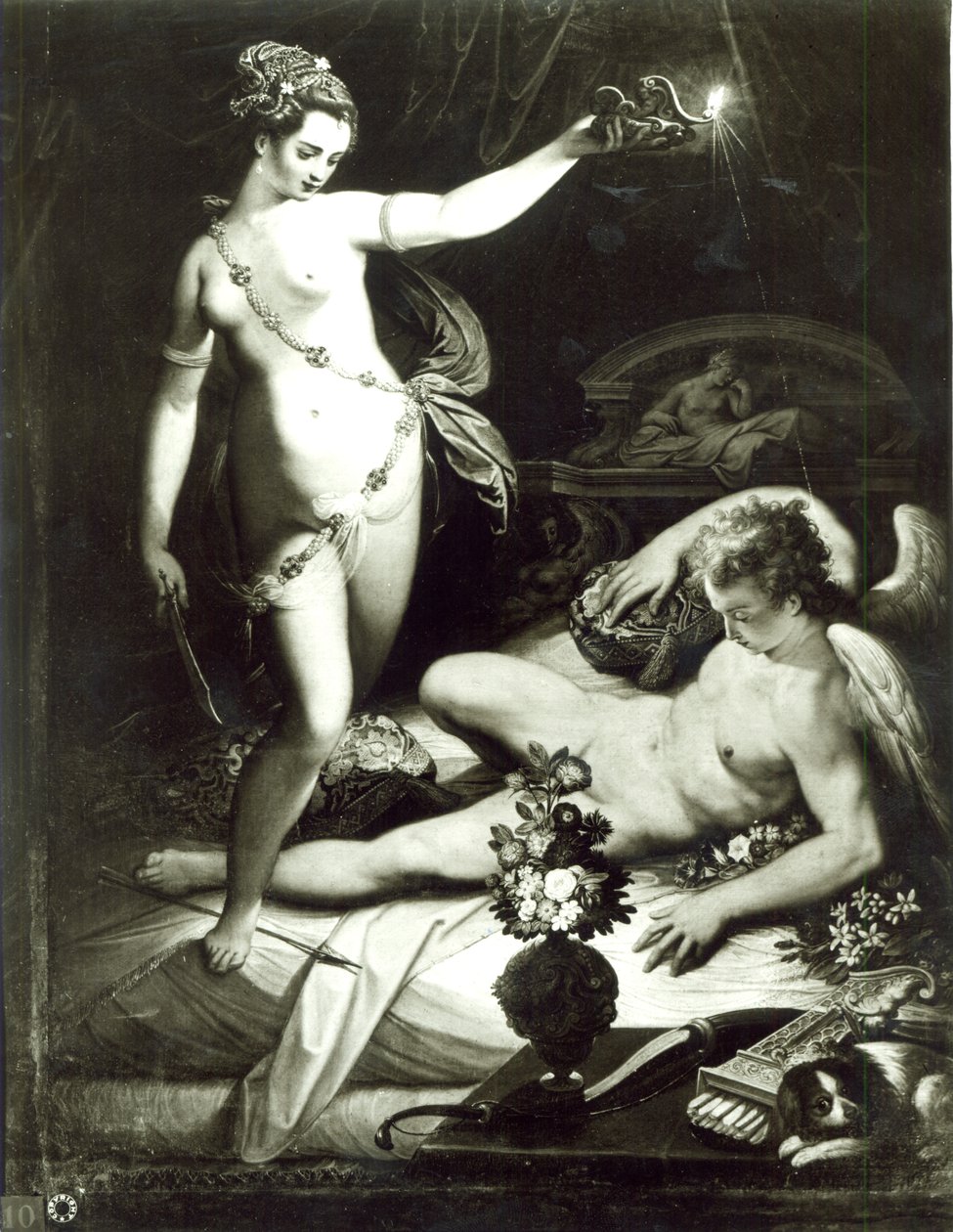 Psyche Meglepő Ámor alkotó: Jacopo Zucchi