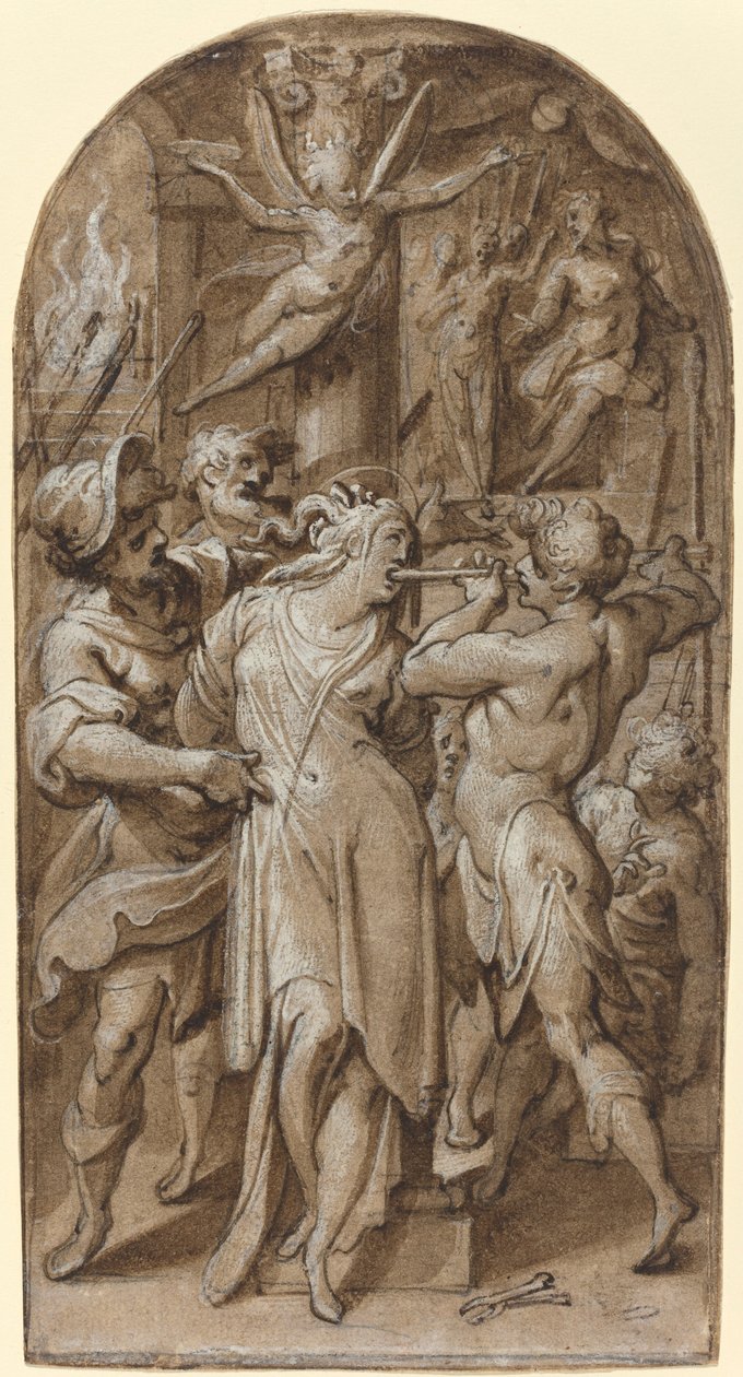 Szent Apollónia vértanúsága alkotó: Jacopo Zucchi