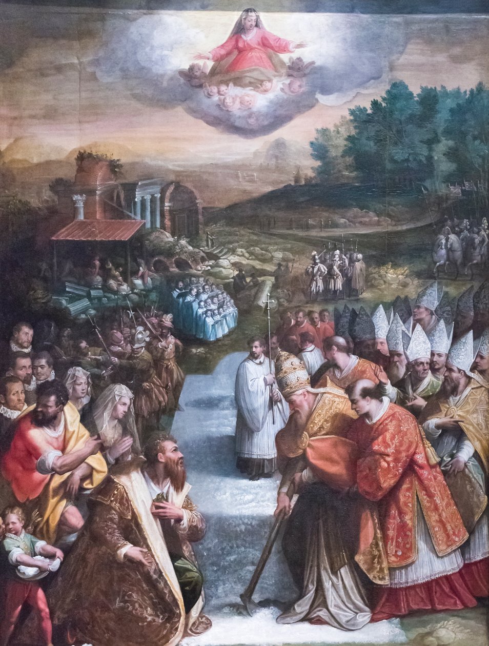 A hó csodája (olaj, vászon) alkotó: Jacopo Zucchi