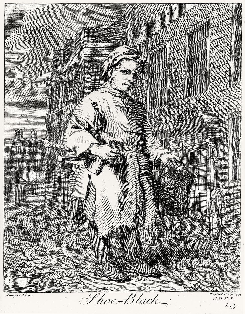 A fekete cipő, Wagner metszet, 1739 alkotó: Jacopo after Amiconi