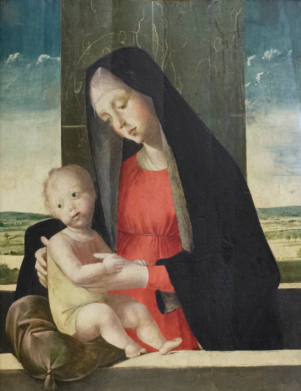 Madonna és gyermeke, 1490-1500 körül (olaj, tábla) alkotó: Jacopo da Valenza