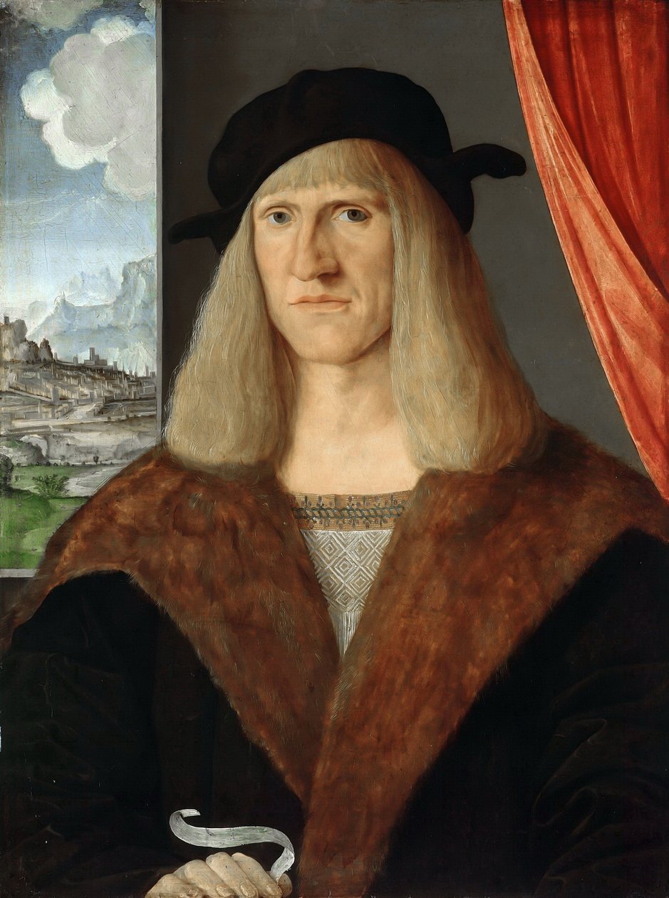 Német: Bildnis eines Deutschen / Nacktes Liebespaar Portrait of a German (Egy német portréja) alkotó: Jacopo de