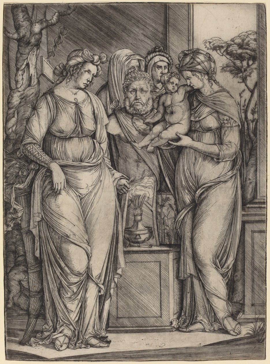 Nagy áldozat Priapusnak, c. 14991501. alkotó: Jacopo de Barbari