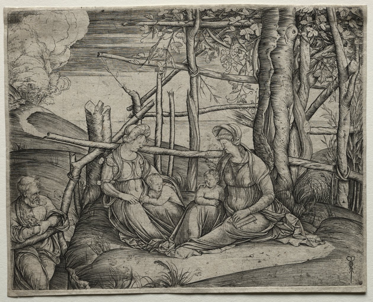 A Szent Család Szent Erzsébettel alkotó: Jacopo de