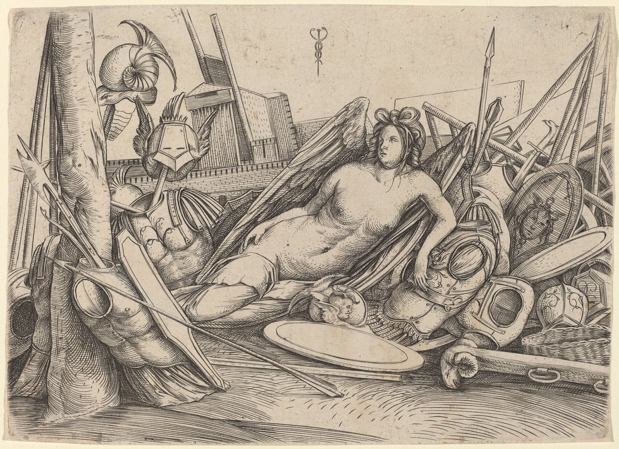 Győzelem fekvő trófeák közepette, c. 15001503. alkotó: Jacopo de Barbari