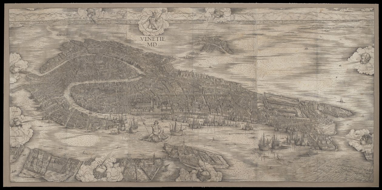Velence látképe, 1500 alkotó: Jacopo de Barbari