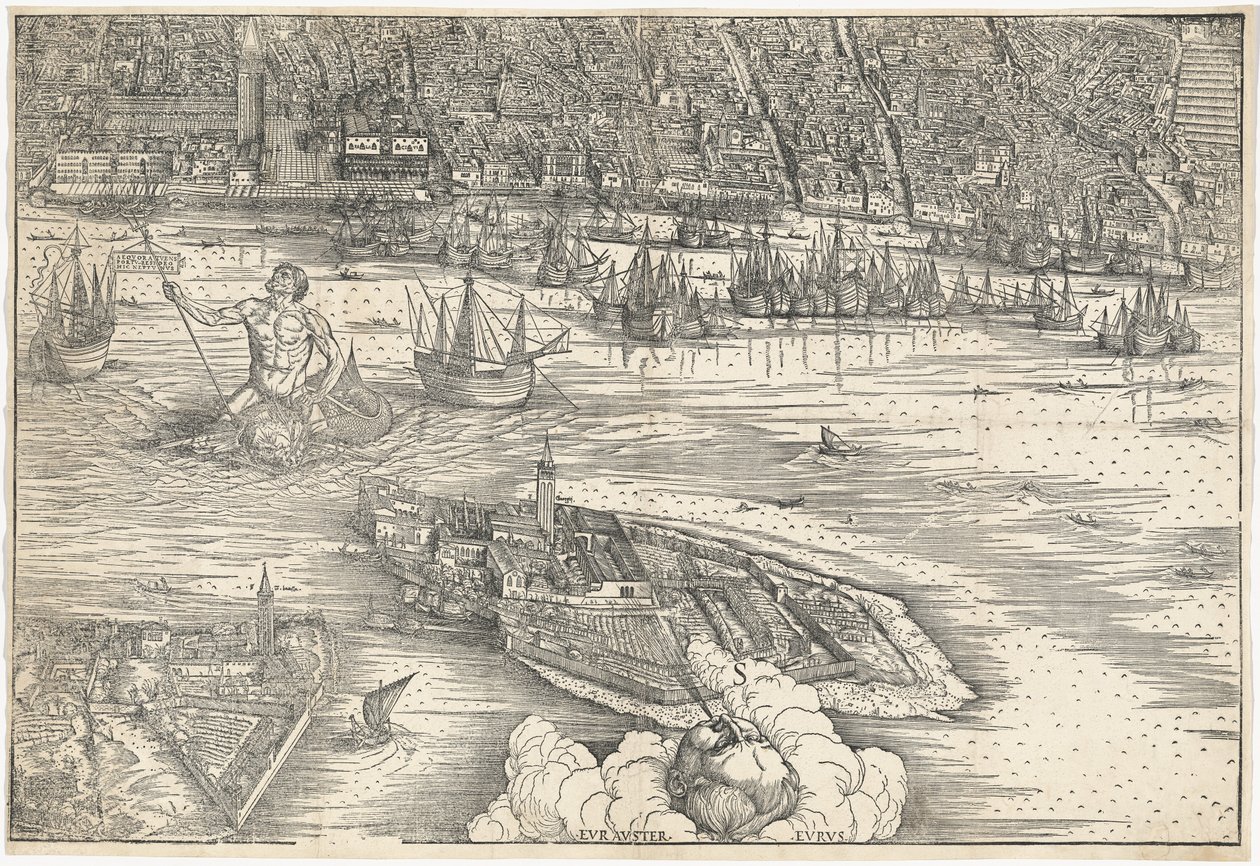 Kilátás Velencére [alsó középső blokk], 1500. alkotó: Jacopo de Barbari