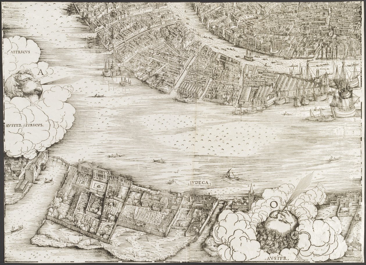 Velence látképe [bal alsó blokk], 1500. alkotó: Jacopo de Barbari