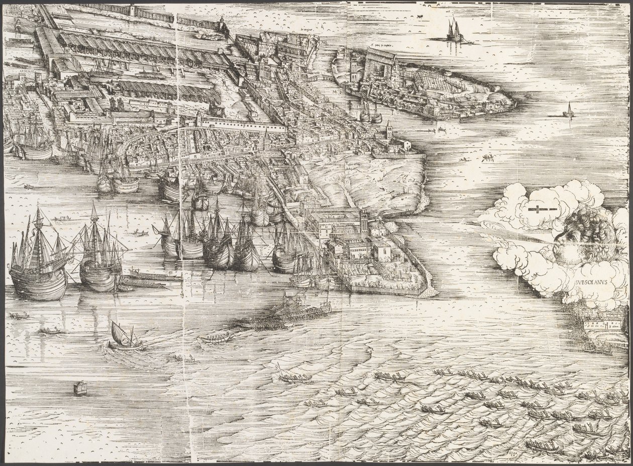 Kilátás Velencére [jobb alsó blokk] alkotó: Jacopo de