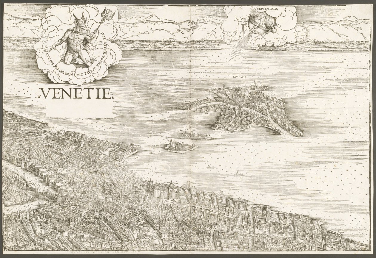Kilátás Velencére [felső középső blokk], 1500. alkotó: Jacopo de Barbari